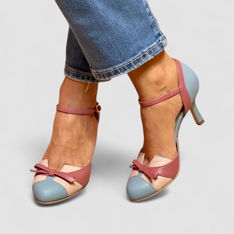 Bellarosa | Sandálias coloridas com nó e tiras, com biqueira redonda - Ines Braga