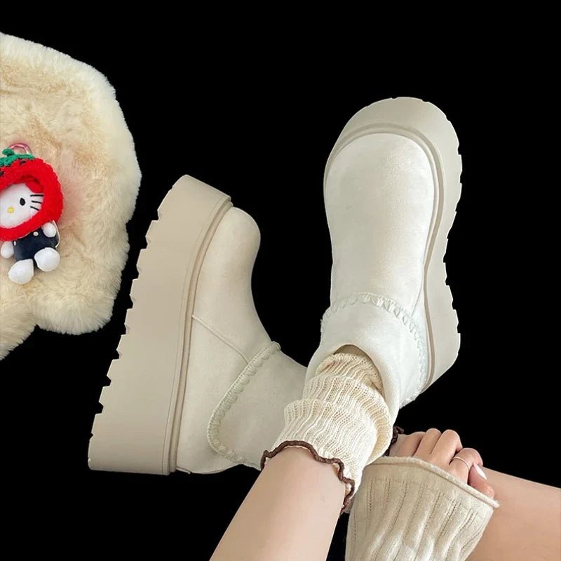 Benedita | Botas com plataforma elegante para dias frios - Ines Braga