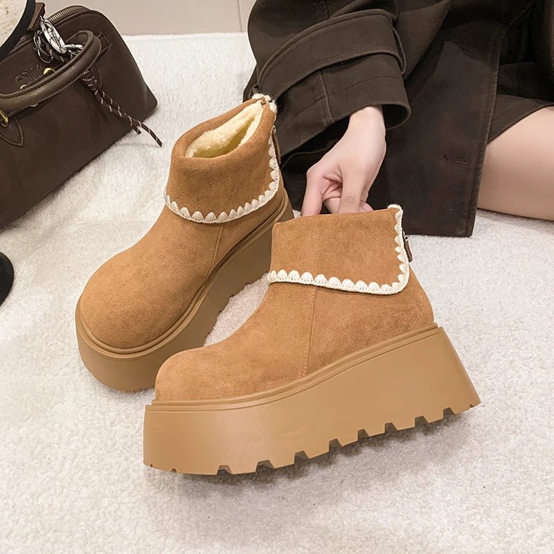 Benedita | Botas com plataforma elegante para dias frios - Ines Braga