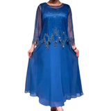 Matilde | Vestido elegante com camada superior brilhante