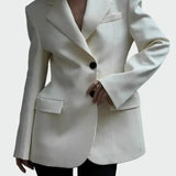 Blazer com Linha Impressionante e Botões - Ines Braga