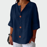 Blusa casual com textura - Ines Braga