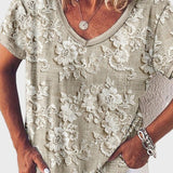 Blusa de Decote em Forma de Pétala ao Pôr do Sol - Ines Braga