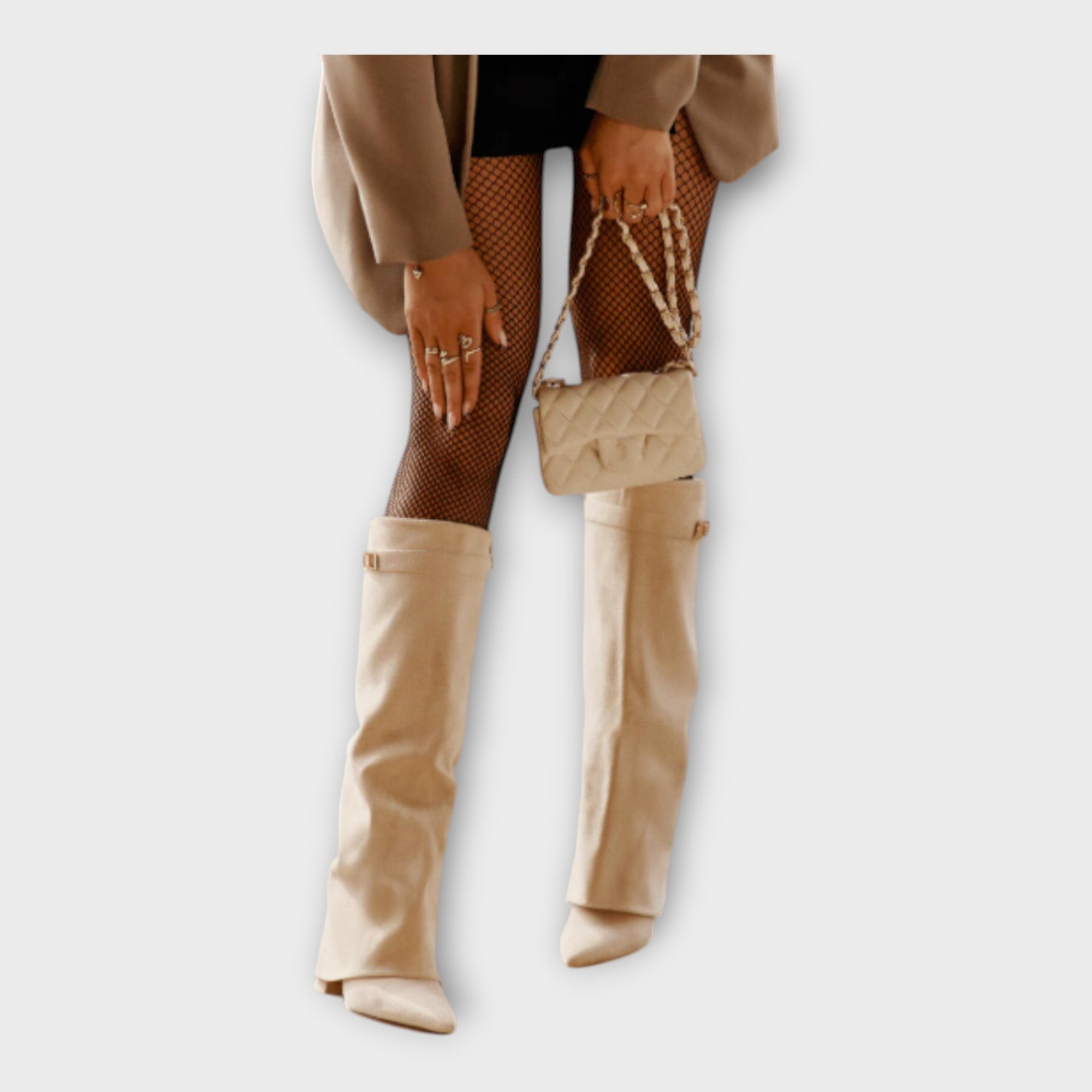 Botas Altas com Design Elegante - Ines Braga