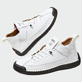 Botas de couro ortopédicas de cano curto - Ines Braga