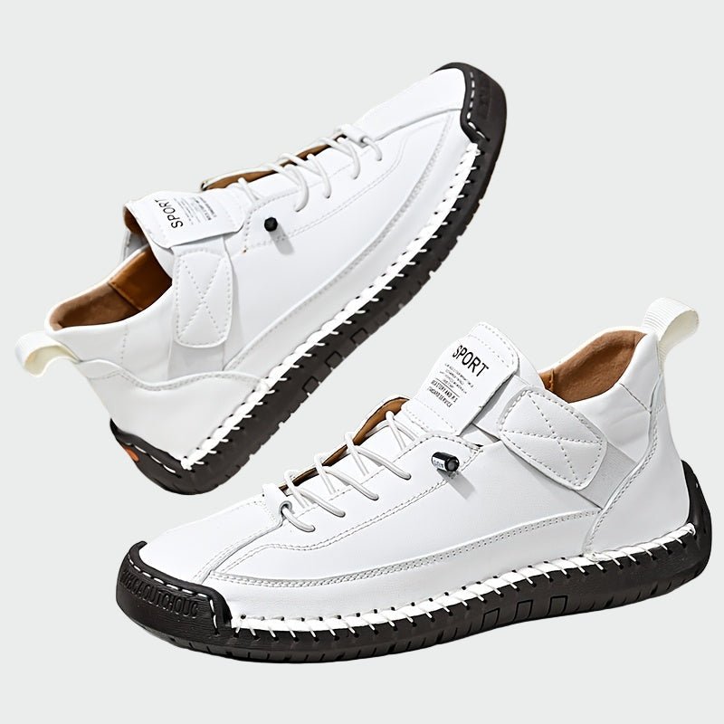 Botas de couro ortopédicas de cano curto - Ines Braga