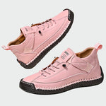 Botas de couro ortopédicas de cano curto - Ines Braga