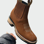 Botas de cowboy em pele - Ines Braga