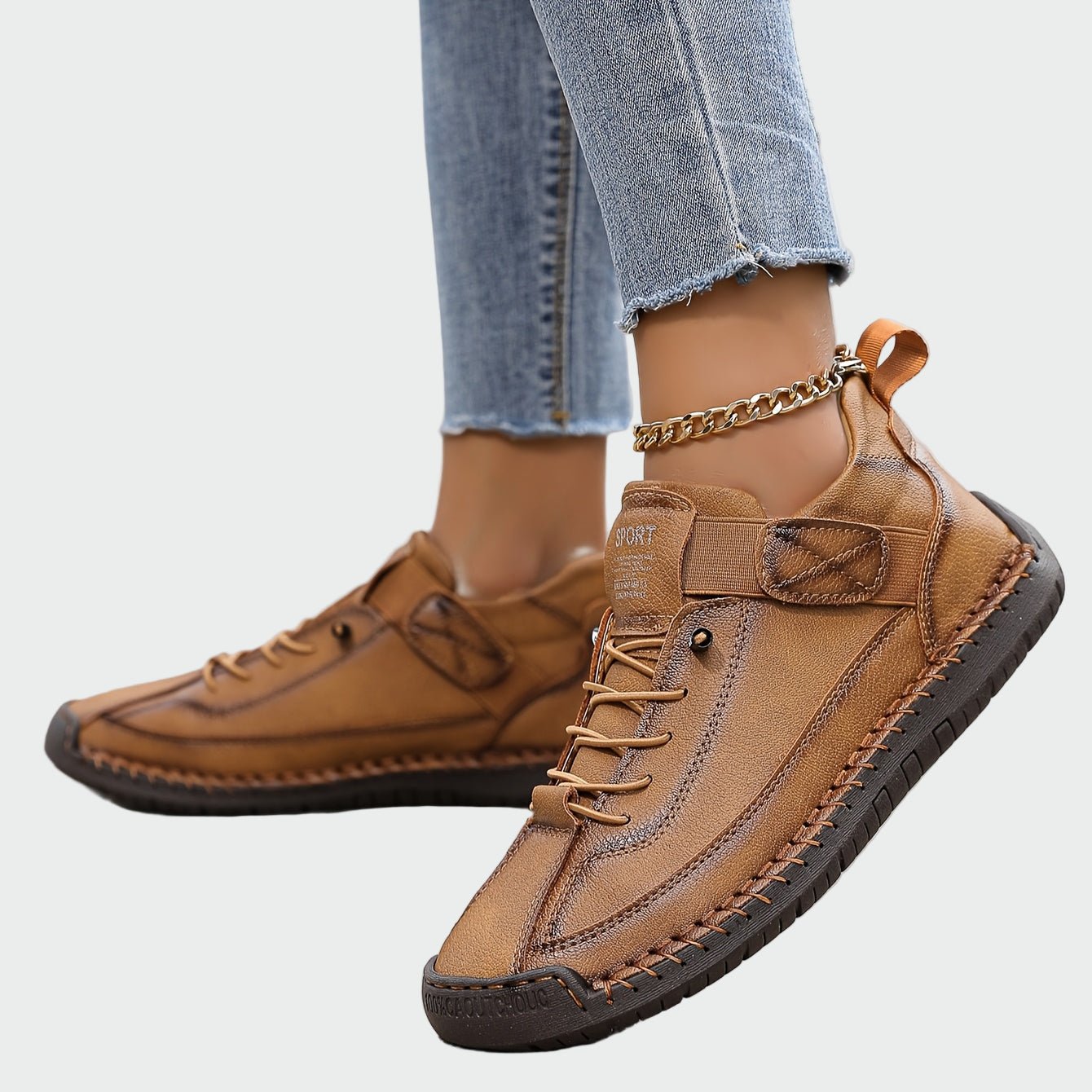 Botas ortopédicas de couro - Ines Braga