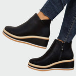 Botins de couro ortopédicos - Ines Braga