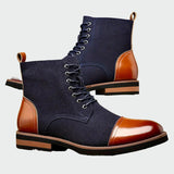 Botins de couro Oxford - Ines Braga