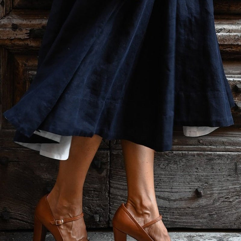 Bravina | Sandálias de uso diário com um pequeno salto - Ines Braga