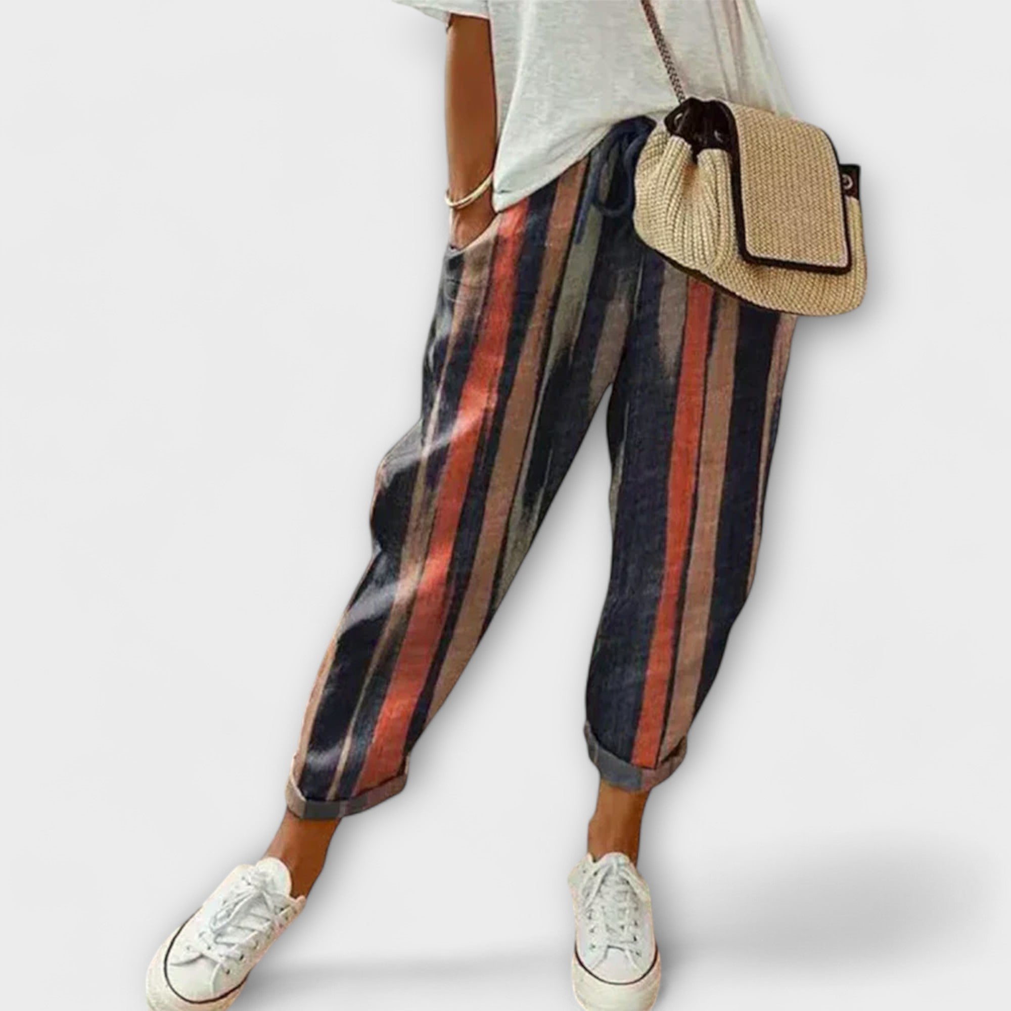 Burga - Calças confortáveis em algodão e linho - Ines Braga