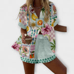 Camila| Conjunto Curto Maevin Com Estampa De Frutas - Ines Braga