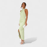 Camila - Vestido comprido com pregas - Ines Braga