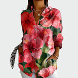 Camisa estilosa com estampa floral - Ines Braga