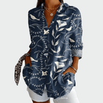 Camisa estilosa com estampa floral - Ines Braga