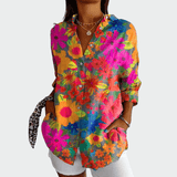 Camisa estilosa com estampa floral - Ines Braga