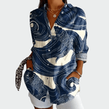 Camisa estilosa com estampa floral - Ines Braga