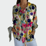 Camisa estilosa com estampa floral - Ines Braga