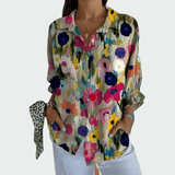 Camisa estilosa com estampa floral - Ines Braga