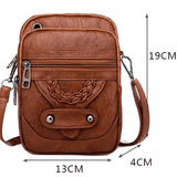 Carice | Bolsa de Couro Vintage Durável e Versátil - Ines Braga