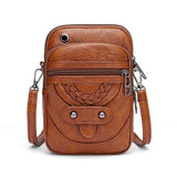 Carice | Bolsa de Couro Vintage Durável e Versátil - Ines Braga