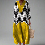 Carla | Vestido Geométrico Elegante - Ines Braga