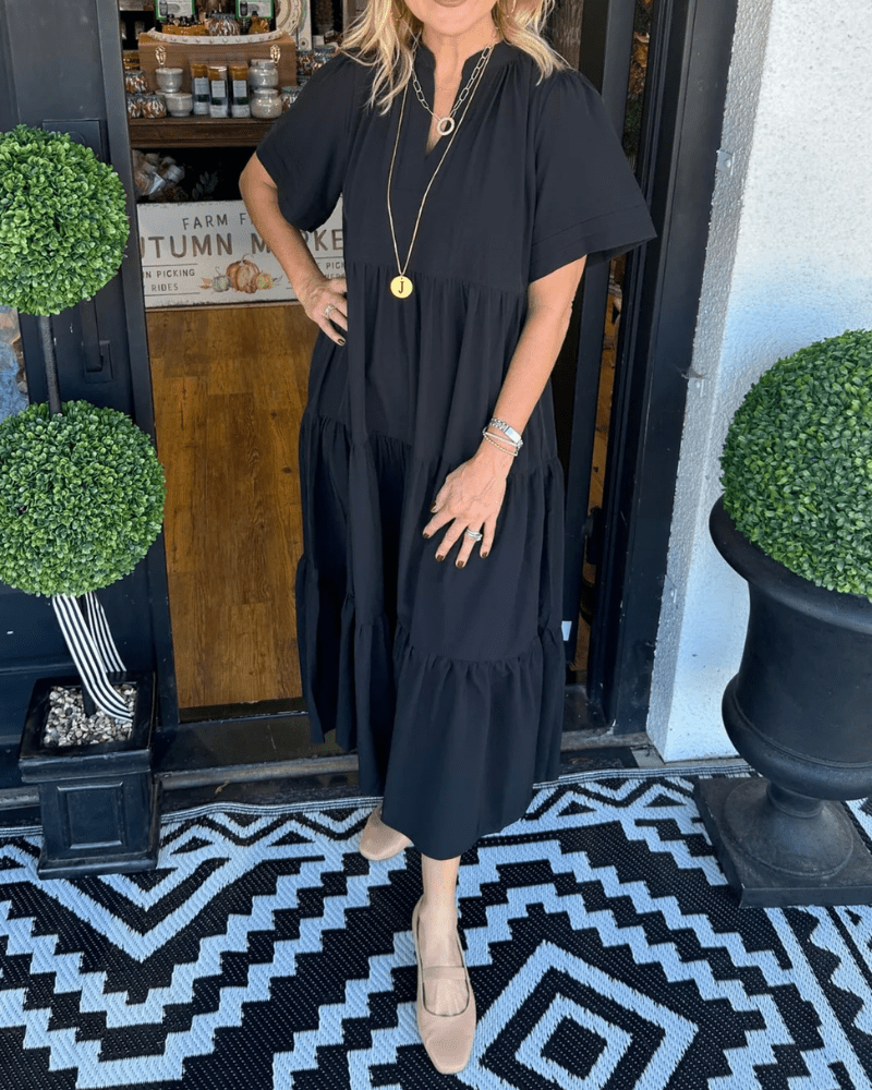 Carlota | Vestido Maxi com Movimento - Ines Braga