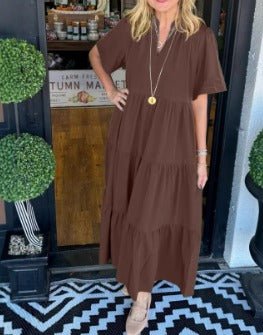 Carlota | Vestido Maxi com Movimento - Ines Braga