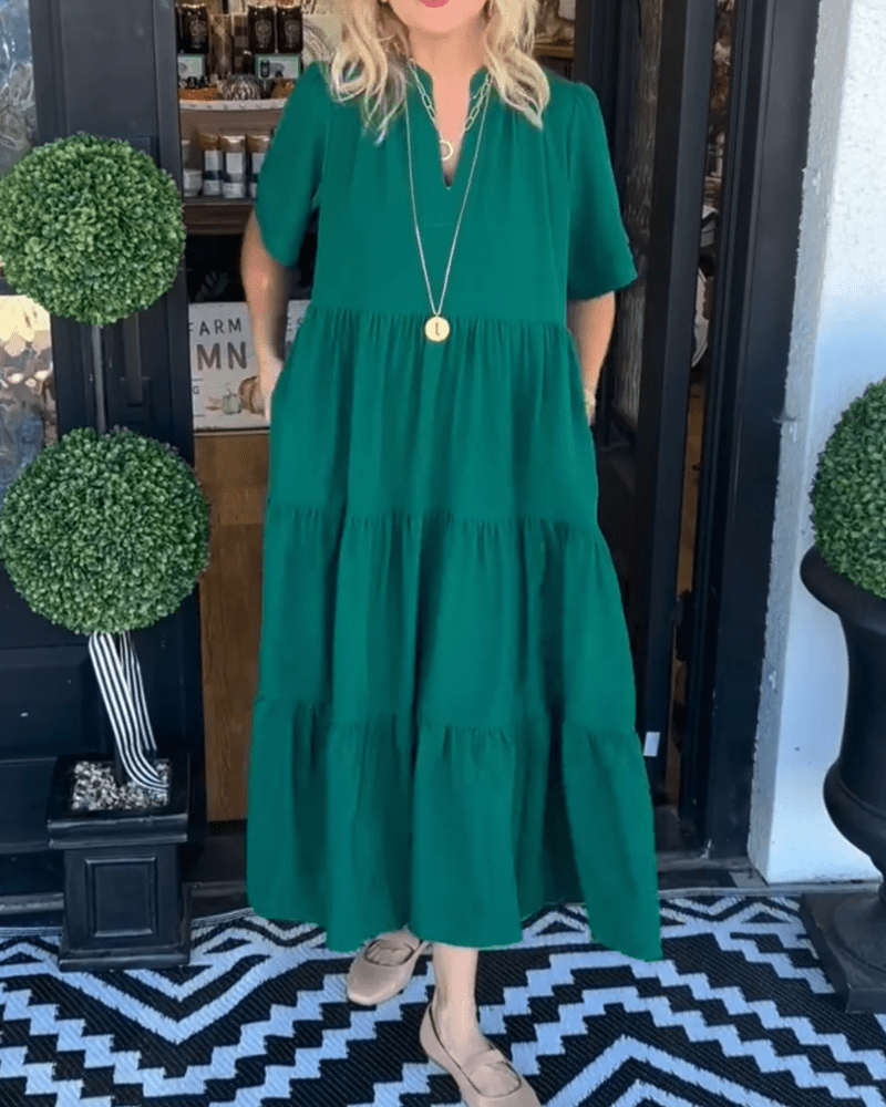 Carlota | Vestido Maxi com Movimento - Ines Braga