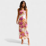 Carmen | Vestido de cetim sem mangas - Ines Braga