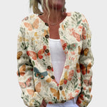 Carolina - Cardigan Floral de Outono - Ines Braga