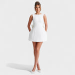 Carrie - Mini vestido com fita de pérolas - Ines Braga