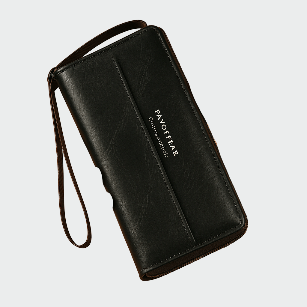 Carteira de couro atemporal - Ines Braga