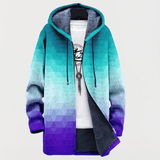 Casaco com padrão degradê hexagonal - Ines Braga