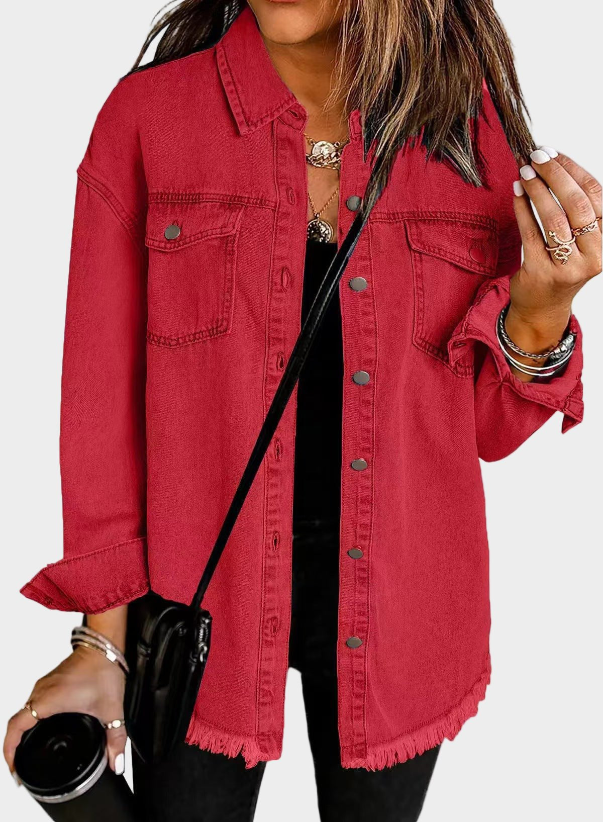 Casaco de ganga clássico - Ines Braga