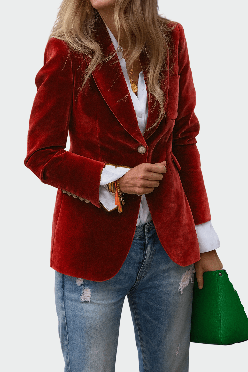 Casaco em linha luxuosa - Ines Braga