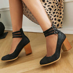 Casilda | Sandálias lisas com tira no tornozelo e sola grossa - Ines Braga