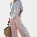 Cecília | Conjunto De Linho De Bambu Daisy Rosa Confortável - Ines Braga