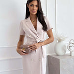 Cecília – Vestido com Modelagem Slim e Detalhes Sofisticados - Ines Braga