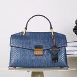 Celeste | Mala Tote Estampa Cobra Relevo Couro Vegano - Ines Braga