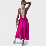 Cielo Divino – Vestido Midi con Abertura Frontal - Ines Braga