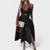 Cielo Divino – Vestido Midi con Abertura Frontal - Ines Braga