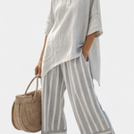 Clarisse | Conjunto Daisy Blusa Assimétrica Elegante Conforto - Ines Braga