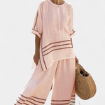 Cláudia | Macacão Daisy Confortável Com Listras Largas - Ines Braga