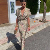 Constança | Vestido Floral com Plissado e Decote V - Ines Braga