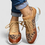 Cris | Ténis Confortáveis Com Padrão Leopardo - Ines Braga