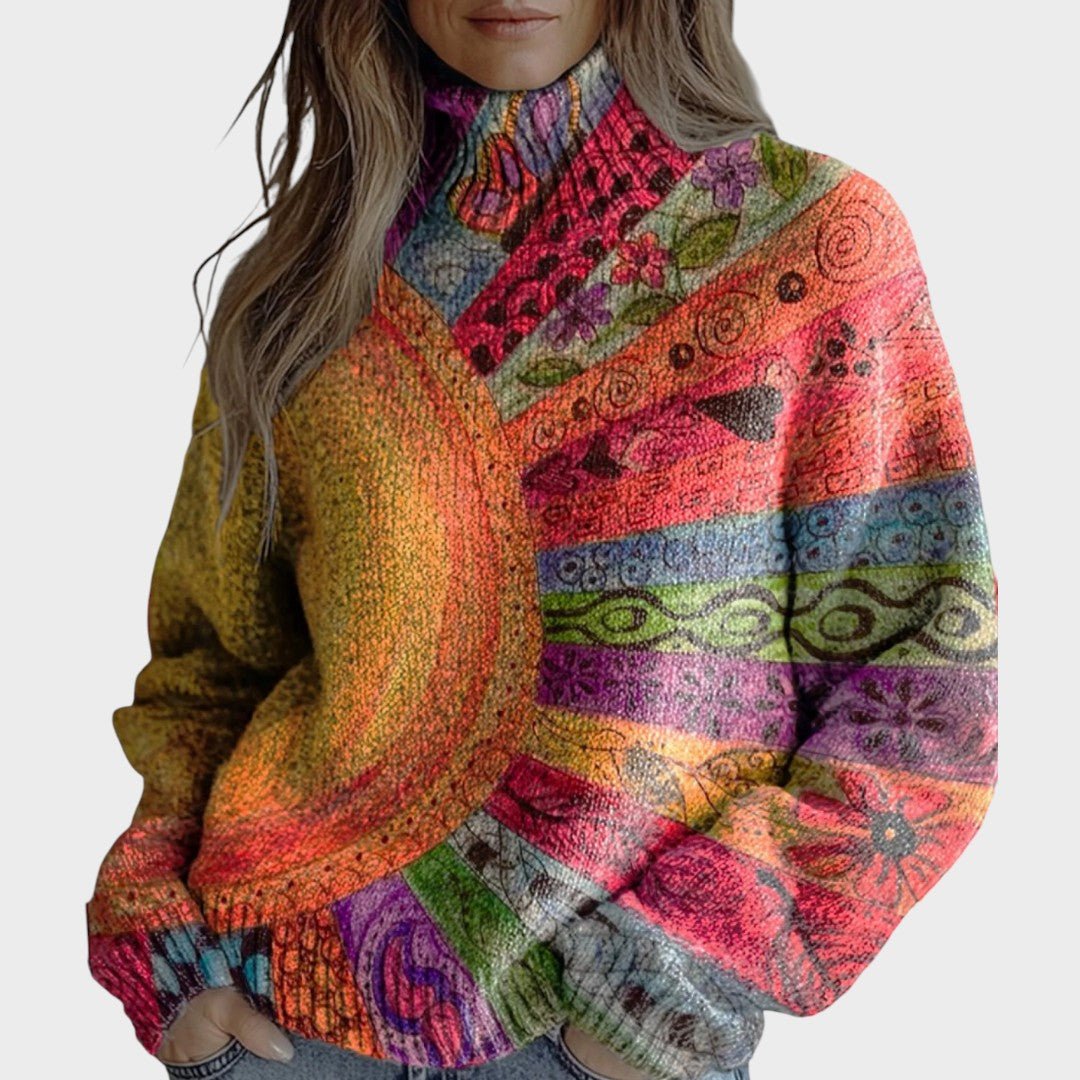 Daniela - Camisola de Malha Artística - Ines Braga