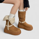 Danna | Botas com plataforma de inverno com design moderno e aconchegante - Ines Braga